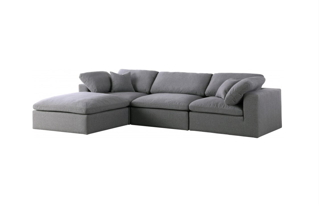 Dream Cloud Couch Down Filled Grey Sectional