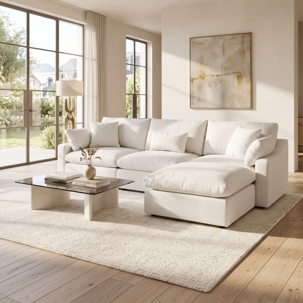 Cove White Cloud Couch Modular Sectional