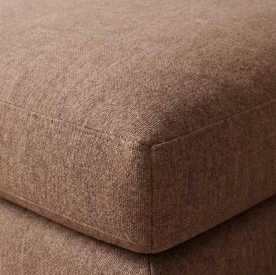 Belle Mocha Brown Feather Cloud Couch Sectional