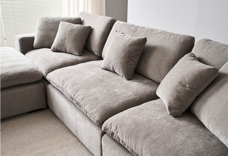 Snuggle Grey Down Filled Cloud Couch