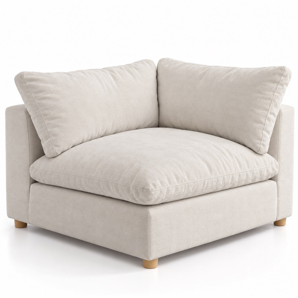 Beige Down-Filled Cloud Corner Piece