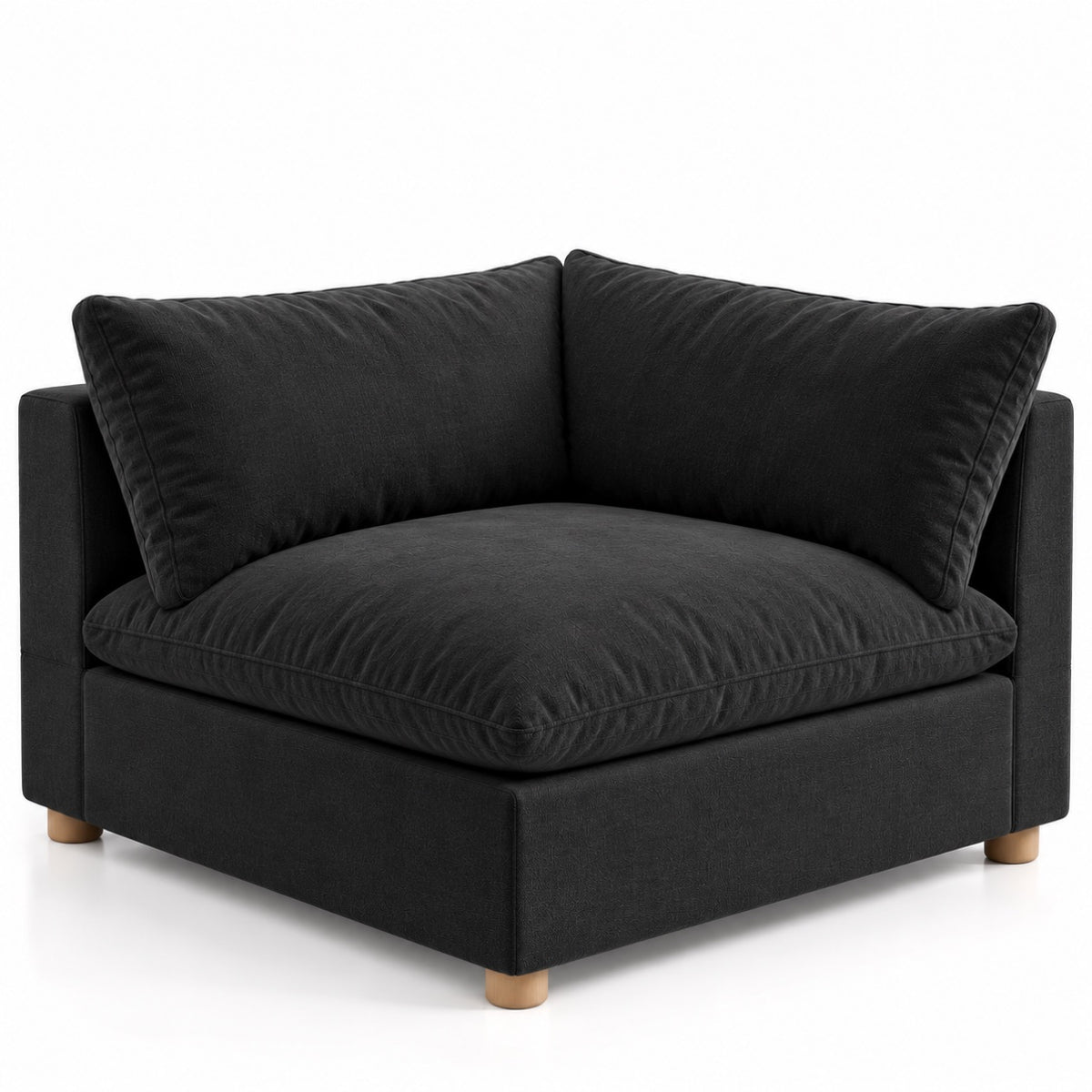 Ella Black Down-Filled Cloud Corner Piece