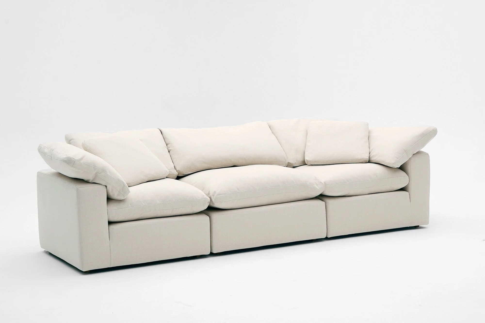 Emily Linen 130" Cloud Modular Couch