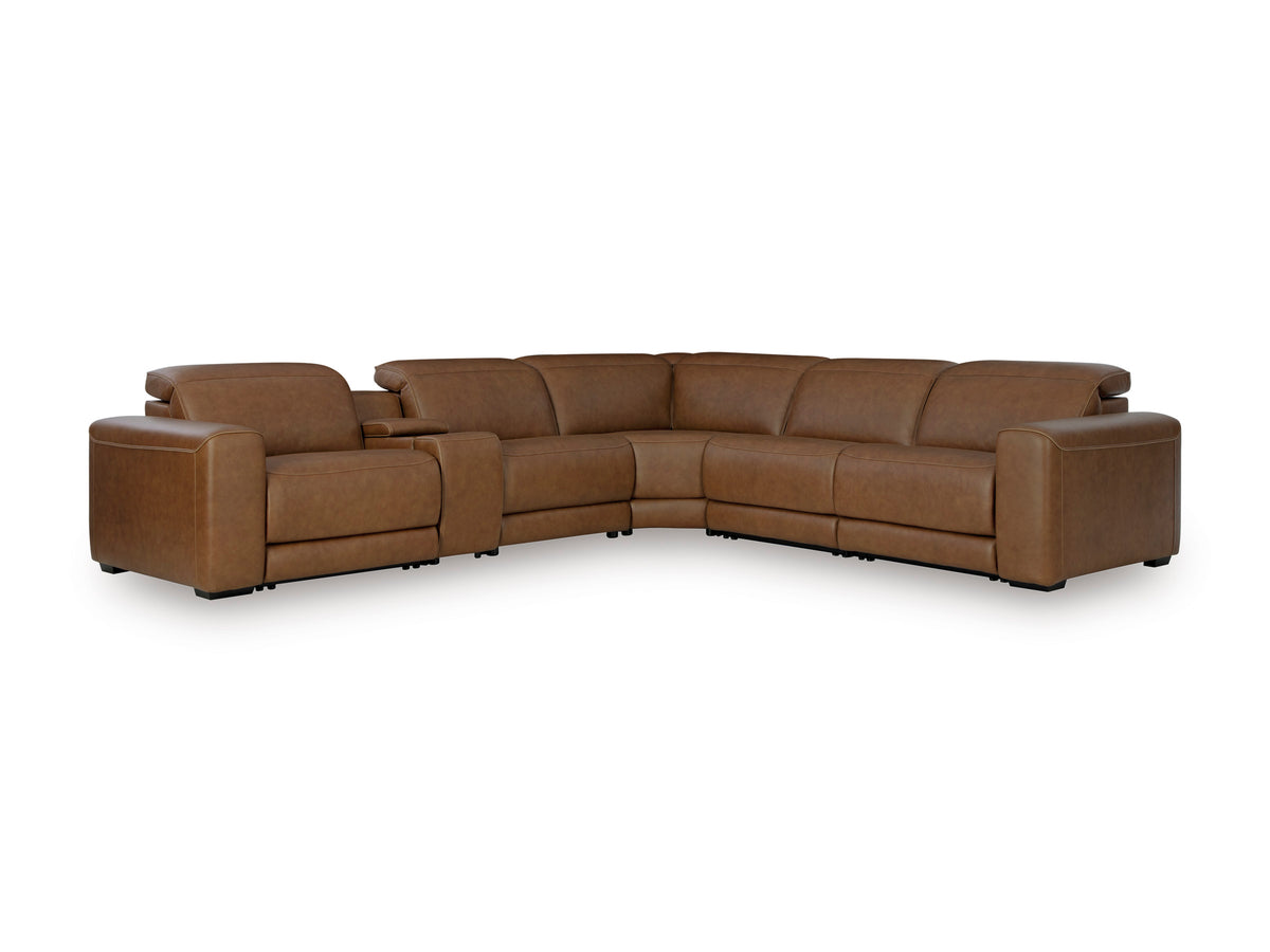 Configuration example: console in 5-piece sectional; seating sold separately