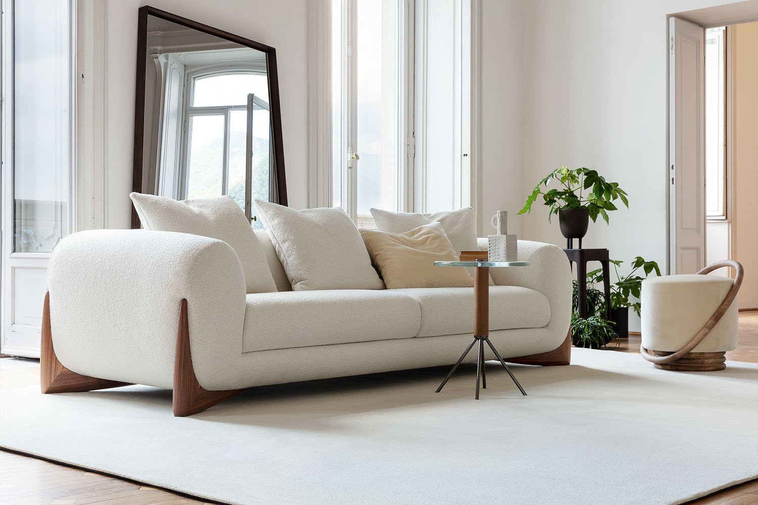 Luna Bouclé Sofa Italian-Inspired Minimal Luxury Design