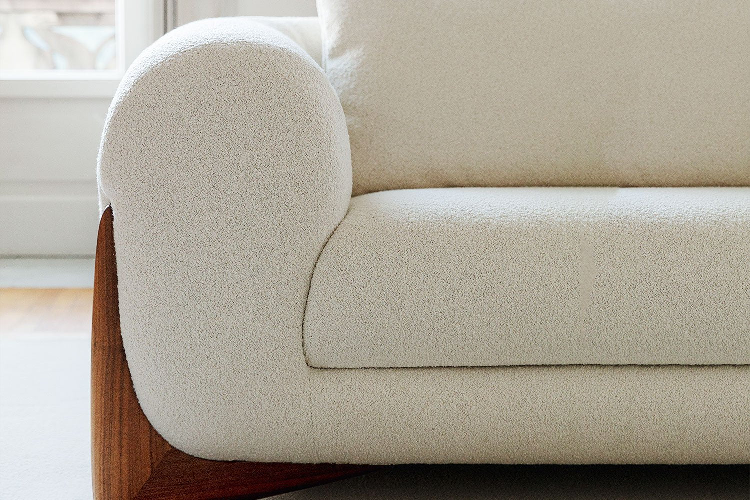 Luna Bouclé Sofa Italian-Inspired Minimal Luxury Design